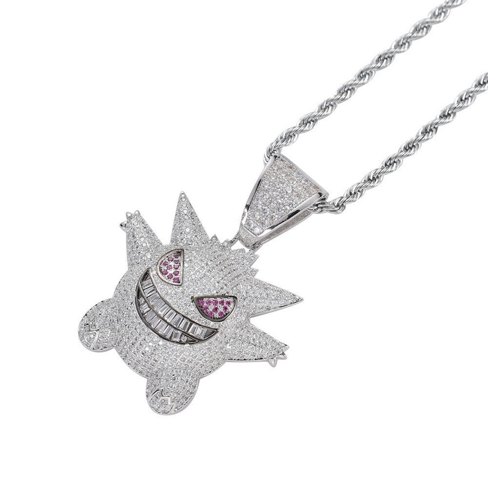 Anime - Streetwear - Pokemon Gengar Bust Down Anime Necklaces | 3 Option - Alpha Weebs