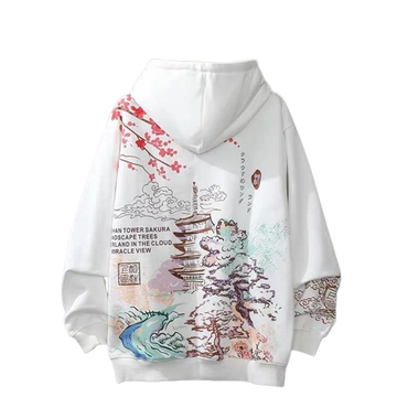 "JAPANESE LANDSCAPE" - Anime Oversized Hoodie | 2 colors