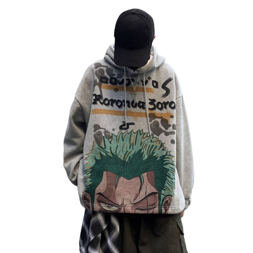 Roronoa Zoro - Nami One Piece Anime Oversized Hoodies | 2 Options