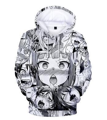 Anime - Streetwear - Ahegao Bentai Anime Hoodie - Alpha Weebs