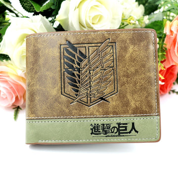 Scouts - Attack On Titan Anime Embossed PU Leather Purse