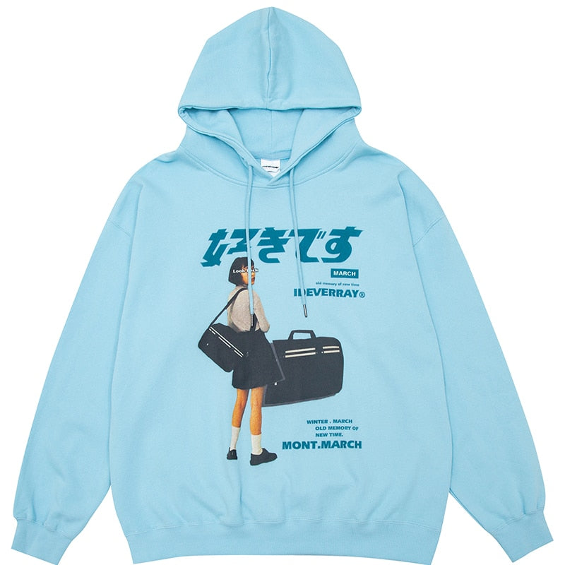 Anime - Streetwear - "LOOKBACK" - Anime Hoodie | 3 Colors - Alpha Weebs