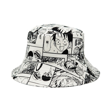 Anime - Streetwear - One Piece Anime Style - Bucket Hat | 2 colors - Alpha Weebs