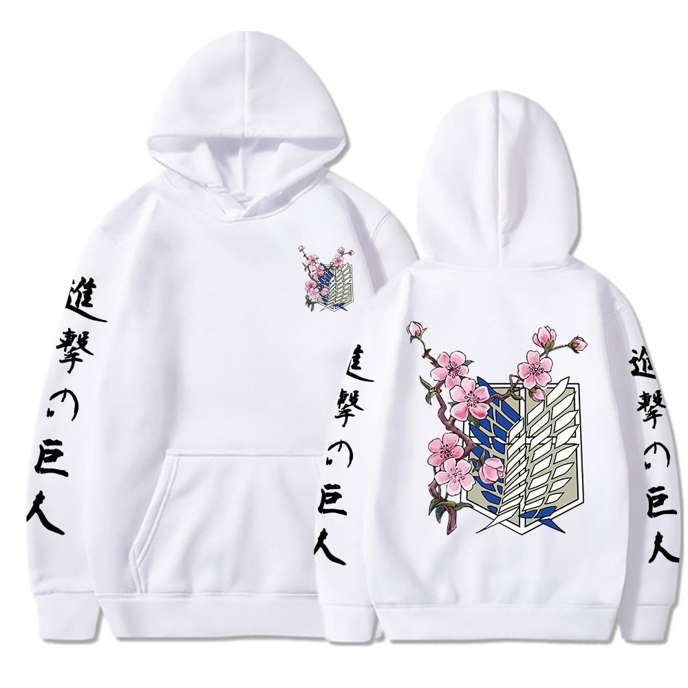 Floral Scouts Attack On Titan Anime Hoodies | 5 Colors