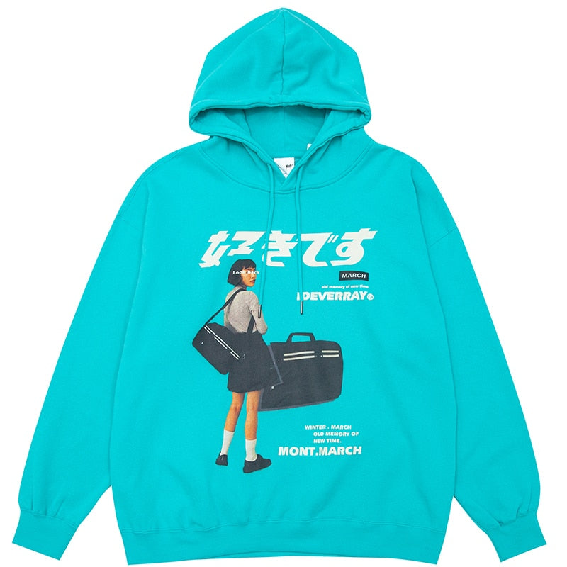 Anime - Streetwear - "LOOKBACK" - Anime Hoodie | 3 Colors - Alpha Weebs