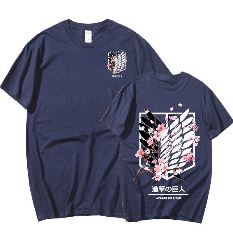 Anime - Streetwear - "Mikasa-Eren" AOT- Anime Oversized T-Shirt | 3 Colors - Alpha Weebs