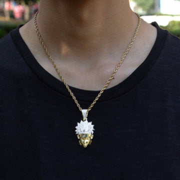 Anime - Streetwear - Prophecy Bust Down Necklace - Naruto Anime | 2 Colors - Alpha Weebs