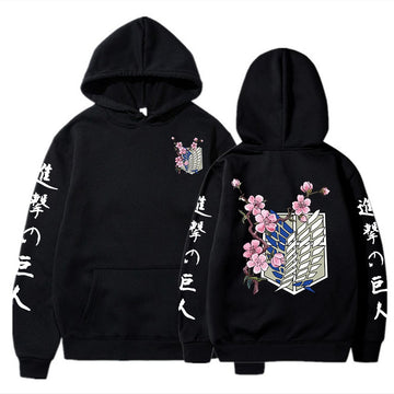 Floral Scouts Attack On Titan Anime Hoodies | 5 Colors