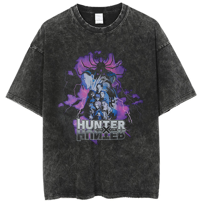 Anime - Streetwear - "Spider" - Hunter x Hunter Oversized Anime Vintage Style T-Shirt - Alpha Weebs