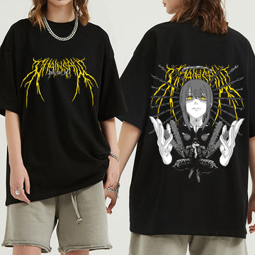 Anime - Streetwear - Makima - Denji Chainsaw Man Anime Oversized T-Shirts | 3 colors - Alpha Weebs