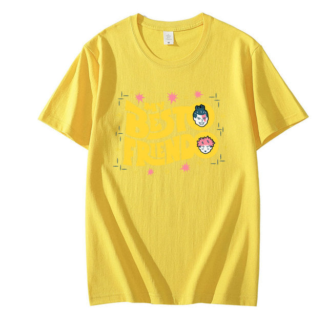 Anime - Streetwear - "BESTO FRIENDO" - Jujutsu Kaisen Anime T-Shirt | 7 Colors - Alpha Weebs