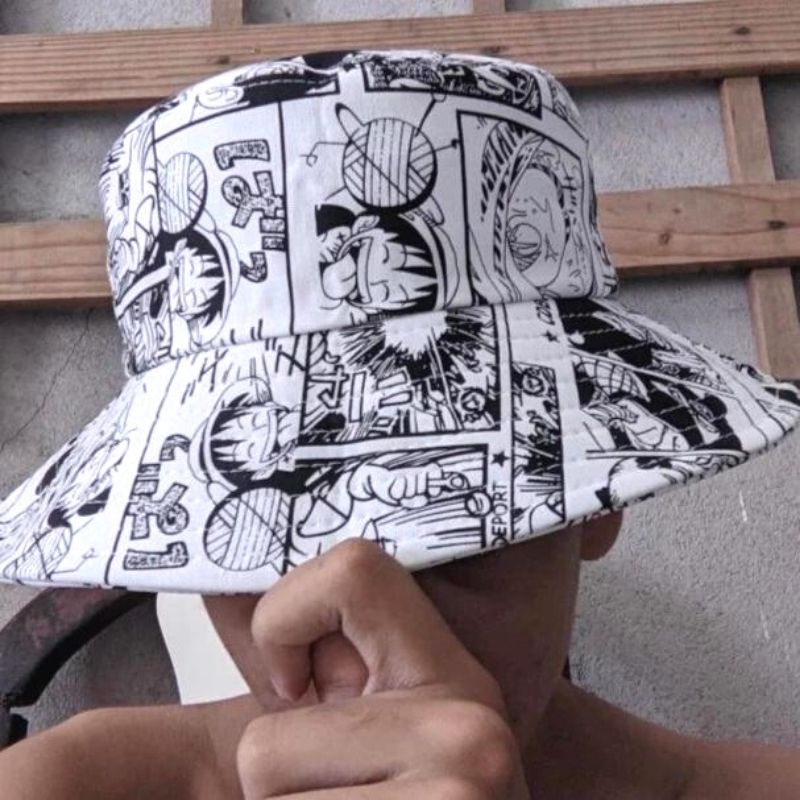 Anime - Streetwear - One Piece Anime Style - Bucket Hat | 2 colors - Alpha Weebs