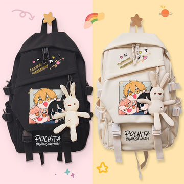Anime - Streetwear - Special Division Kawaii - Chainsaw Man Anime Backpack | 2 Colors - Alpha Weebs