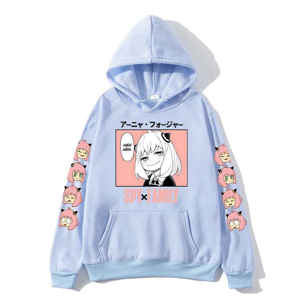 Anime - Streetwear - "Anya Forger" Spy X Family Anime Oversized Hoodies | 6 Colors - Alpha Weebs