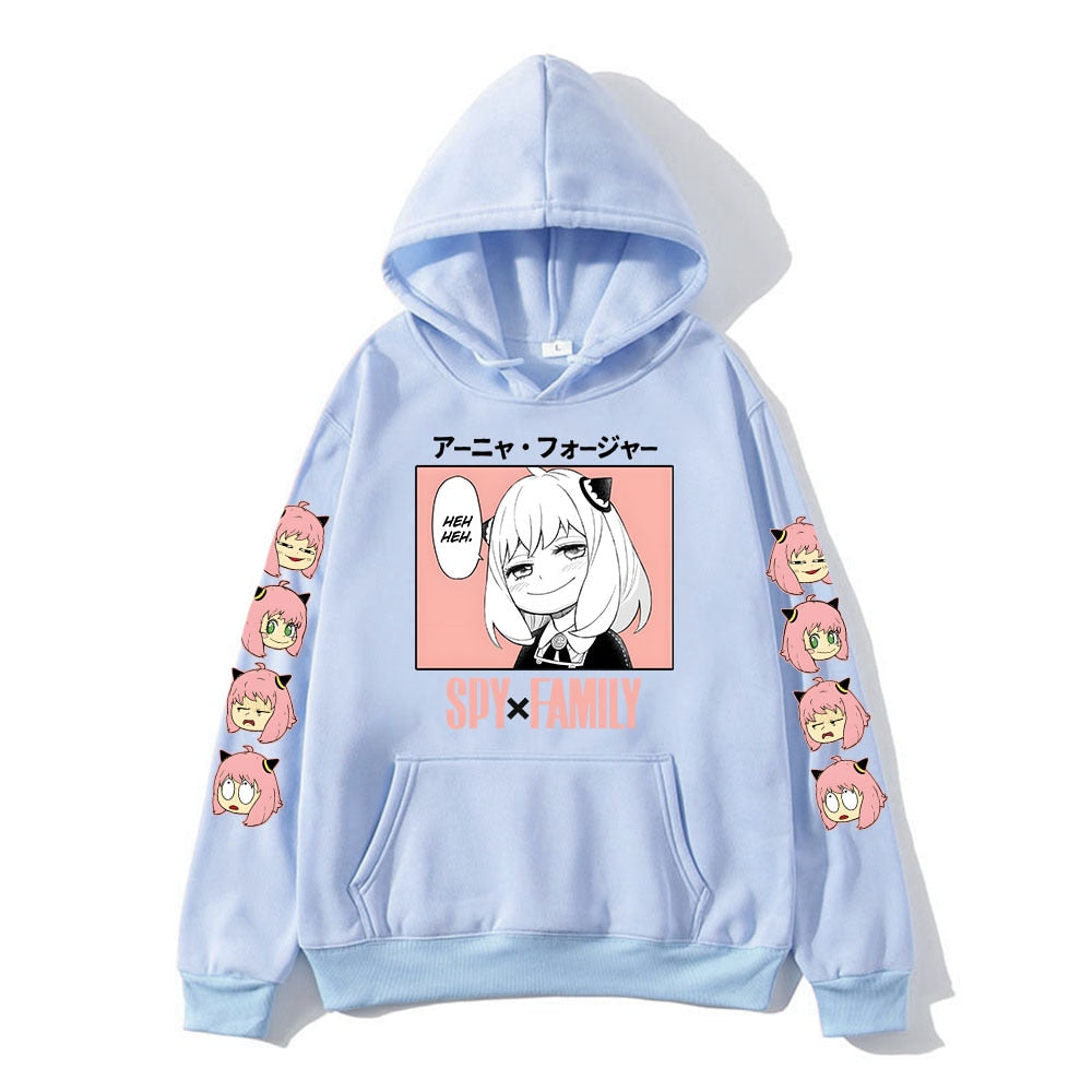 Anime - Streetwear - "Anya Forger" Spy X Family Anime Oversized Hoodies | 6 Colors - Alpha Weebs