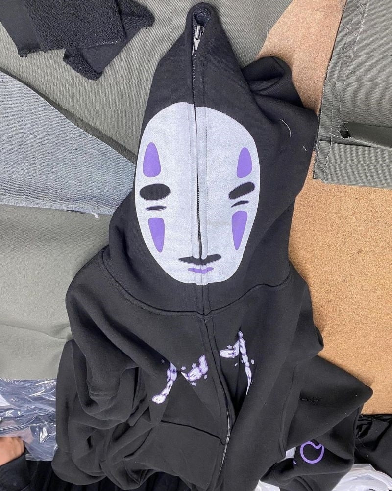 Anime - Streetwear - No Face - Kaonashi - Studio Ghibli Anime Oversized Hoodies | 3 Colors - Alpha Weebs