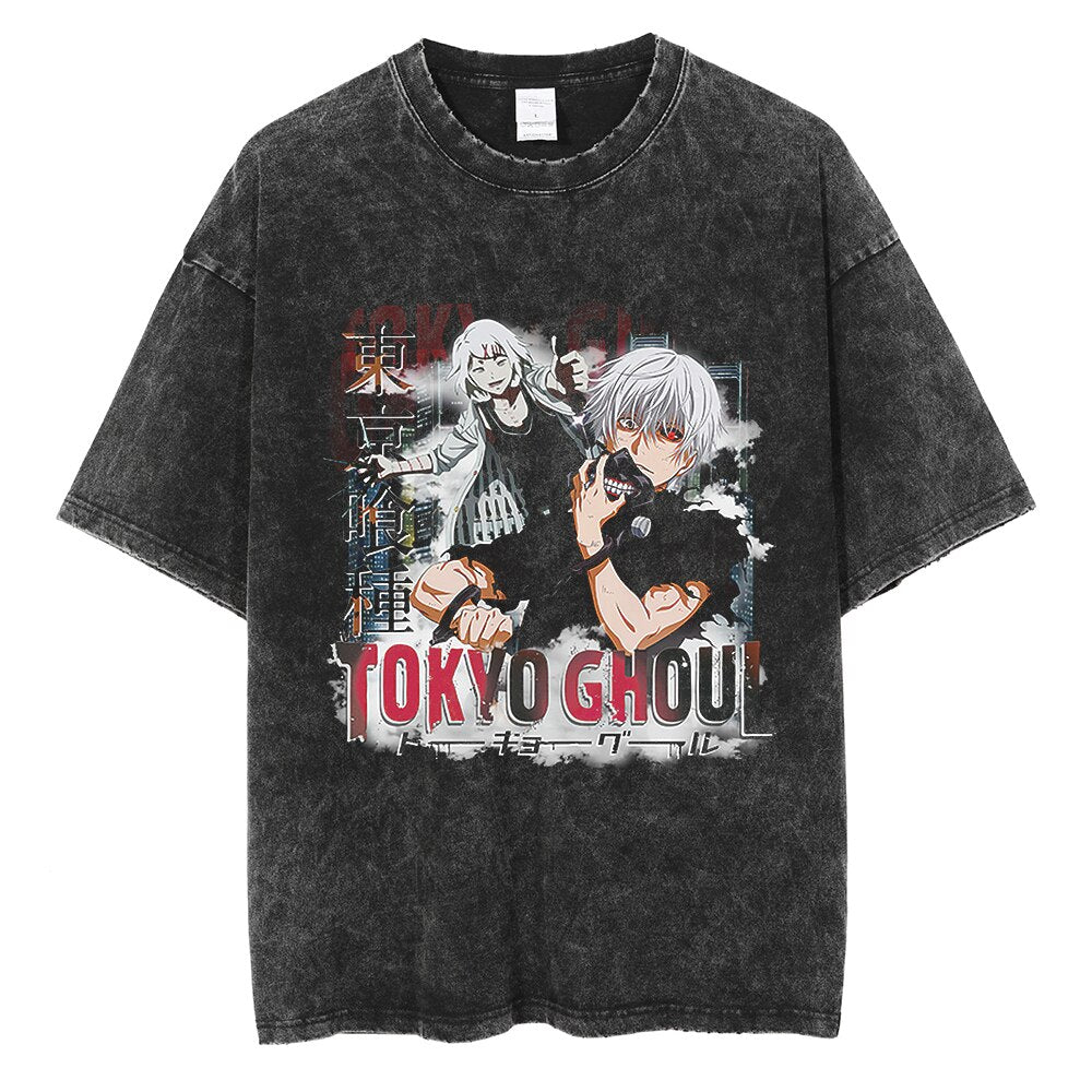"KEN-JUUZOU" - Tokyo Ghoul Anime Vintage Washed T-Shirt