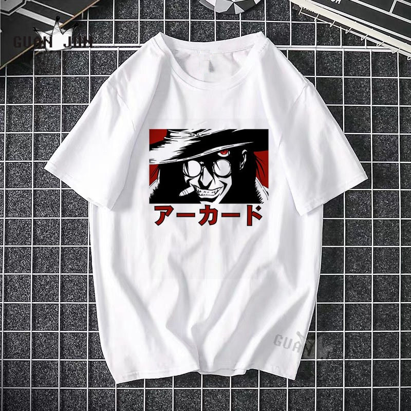 Anime - Streetwear - Alucard Vampire Hunter HELLSING Anime Oversized T-Shirts | 2 Option - Alpha Weebs