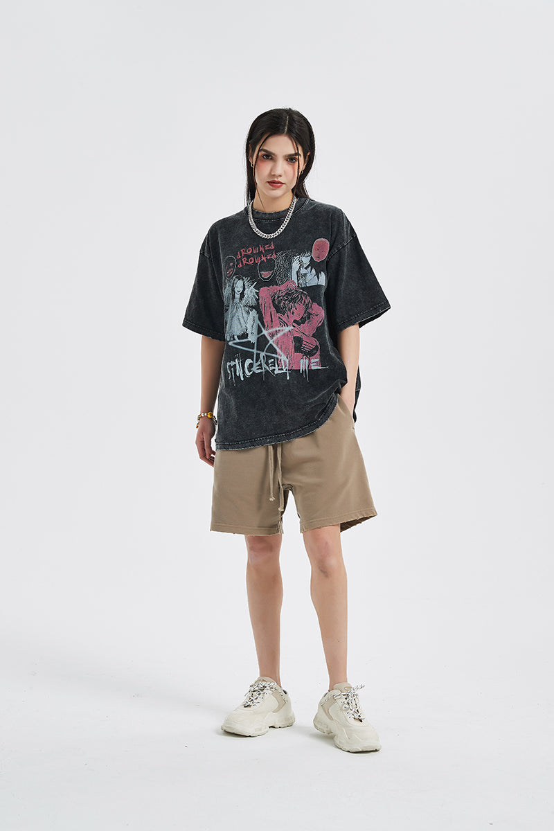 Anime - Streetwear - "TOMIE" - Bentai Anime Oversized Vintage Style T-Shirts - Alpha Weebs