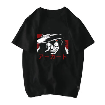 Anime - Streetwear - Alucard Vampire Hunter HELLSING Anime Oversized T-Shirts | 2 Option - Alpha Weebs