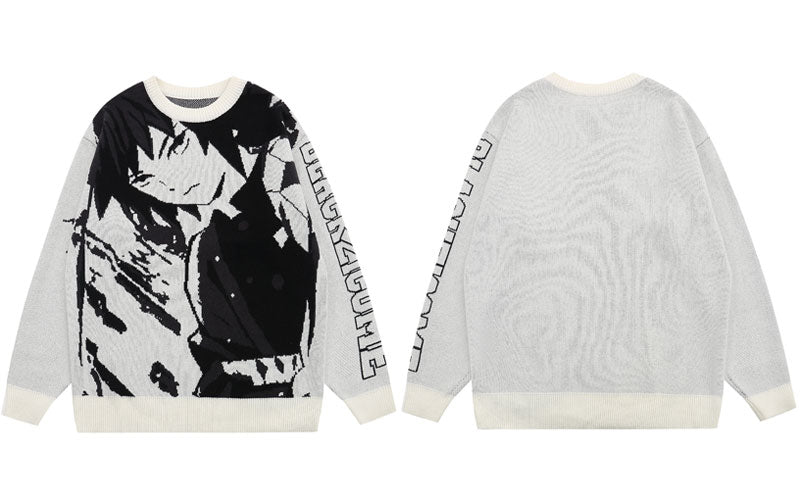 Anime - Streetwear - 『Demon Slayer』Giyu Tomioka "Serene" Knitted Sweater - Alpha Weebs