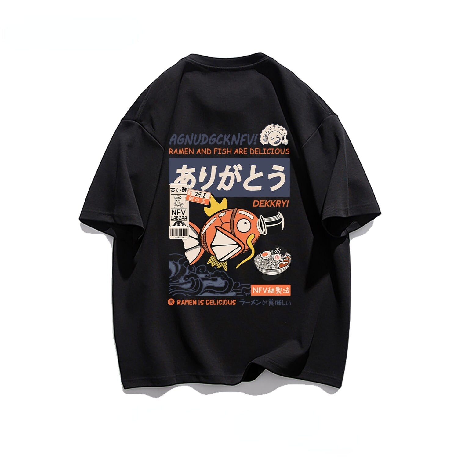 Anime - Streetwear - "MAGIKARP" - Pokemon Anime Oversized T-Shirt | 4 Colors - Alpha Weebs