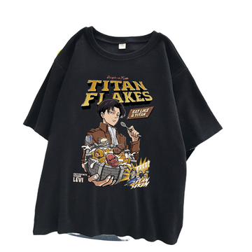 "LIL CAPTAIN" - Attack On Titan Anime Oversized T-Shirt | 2 Colors