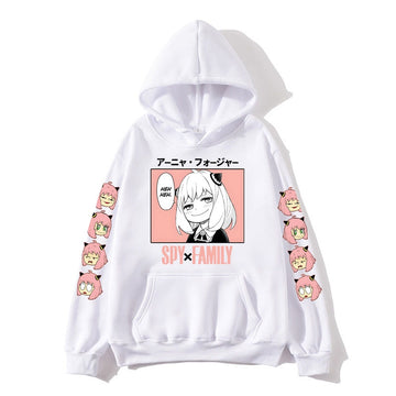 Anime - Streetwear - "Anya Forger" Spy X Family Anime Oversized Hoodies | 6 Colors - Alpha Weebs