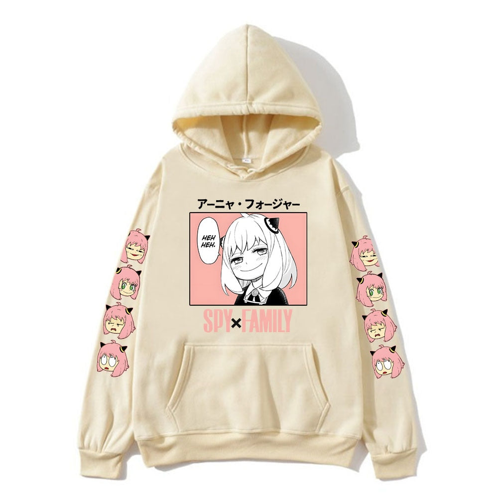 Anime - Streetwear - "Anya Forger" Spy X Family Anime Oversized Hoodies | 6 Colors - Alpha Weebs
