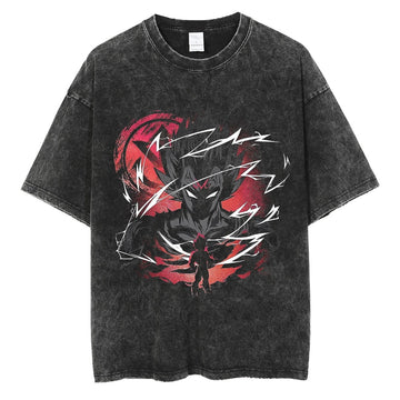 Anime - Streetwear - "MAZIN PRINCE" - Vegeta DBZ Anime Oversized Vintage Style T-Shirt - Alpha Weebs