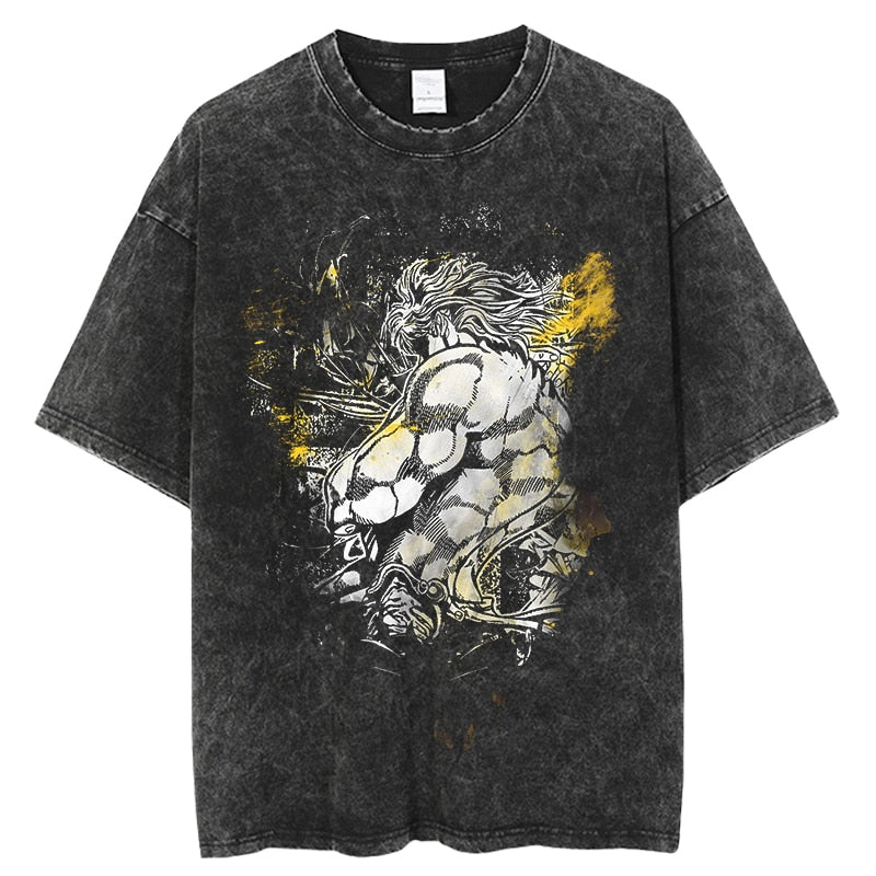 "JEOSTAR" - JoJo's Bizarre Adventure Vintage Washed Anime T-Shirt