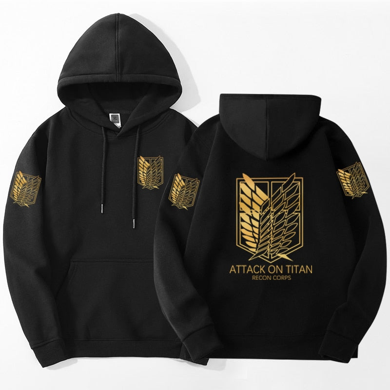 Golden Scouts - Attack On Titan Anime Printed Hoodies  | 5 Colors