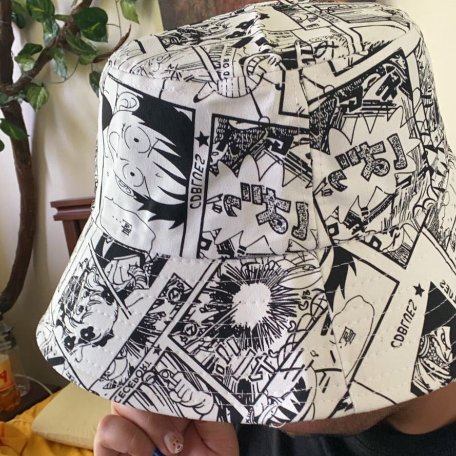 Anime - Streetwear - One Piece Anime Style - Bucket Hat | 2 colors - Alpha Weebs
