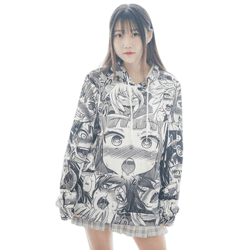 Anime - Streetwear - Ahegao Bentai Anime Hoodie - Alpha Weebs