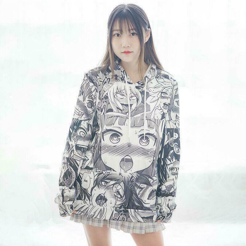 Anime - Streetwear - Ahegao Bentai Anime Hoodie - Alpha Weebs