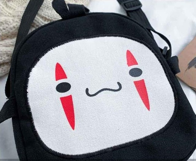 Anime - Streetwear - "NO FACE" - Spirited Away Anime Crossbody Bag | 2 colors - Alpha Weebs