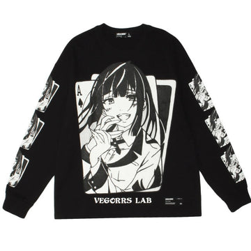 Anime - Streetwear - "A GIRL NAMED YUMEKO" - Kakegurui Anime Sweatshirts | 2 Colors - Alpha Weebs