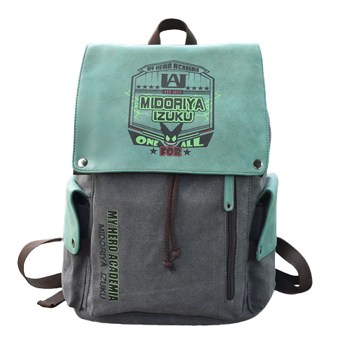 Deku My Hero Academia Anime Canvas Backpack Alpha Weebs