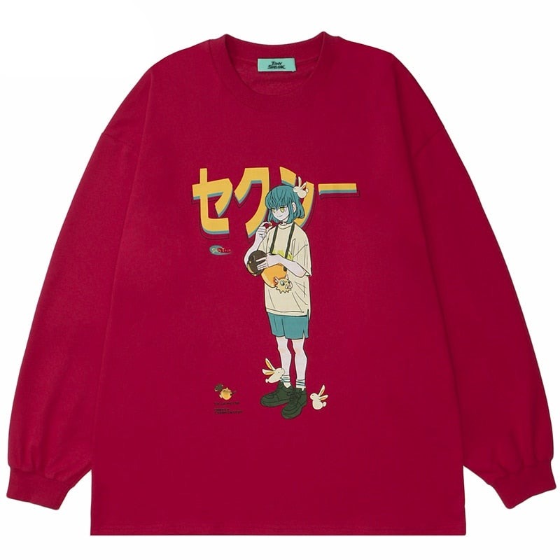 Anime - Streetwear - "NATURE FEEL" - Demon Slayer Inosuke Anime Sweatshirt | 2 Colors - Alpha Weebs
