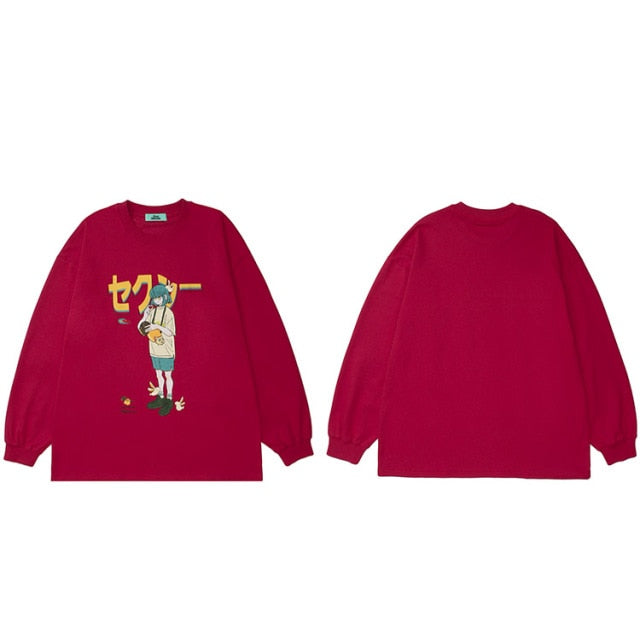 Anime - Streetwear - "NATURE FEEL" - Demon Slayer Inosuke Anime Sweatshirt | 2 Colors - Alpha Weebs