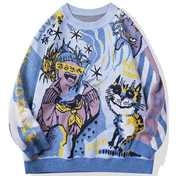Anime - Streetwear - "DOPPELGANGER" - My Hero Academia Anime Himiko Toga Knit Sweater - Alpha Weebs