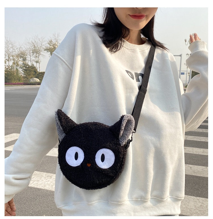 Anime - Streetwear - "JIJI CAT" - Studio Ghibli Anime Crossbody Bag - Alpha Weebs