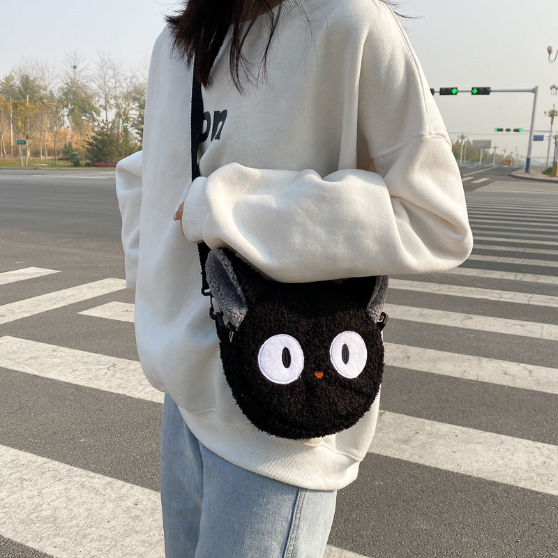 Anime - Streetwear - "JIJI CAT" - Studio Ghibli Anime Crossbody Bag - Alpha Weebs