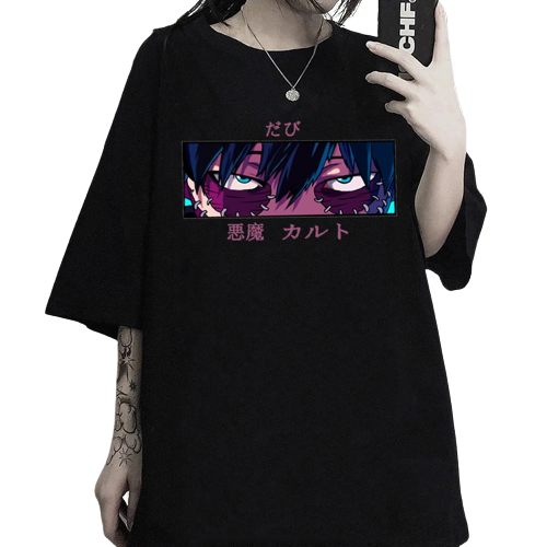 "DEVILS EYES" - My Hero Academia Anime Dabi Oversized T-Shirts | 2 Colors